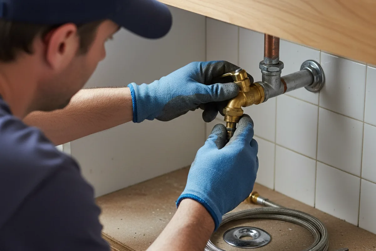 Shutoff valve and fitting work during Faucet and Fixture Repair in Fort McDowell